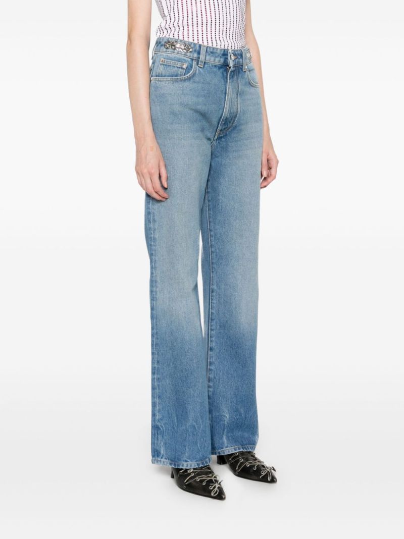 Blue Straight-leg Jeans