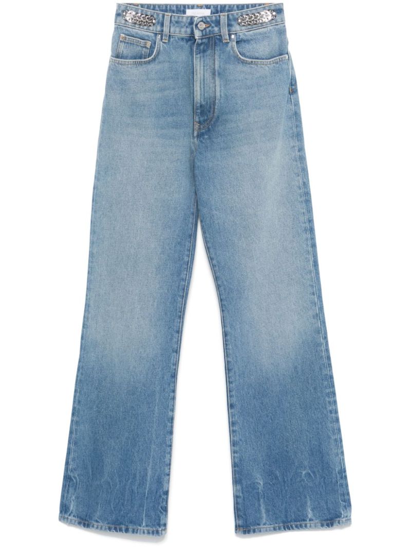 Blue Straight-leg Jeans