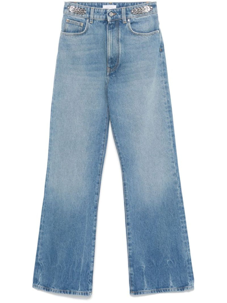 Blue Straight-leg Jeans