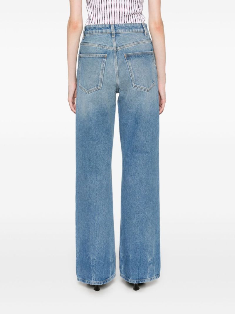 Blue Straight-leg Jeans