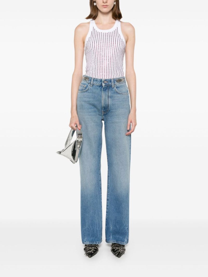 Blue Straight-leg Jeans
