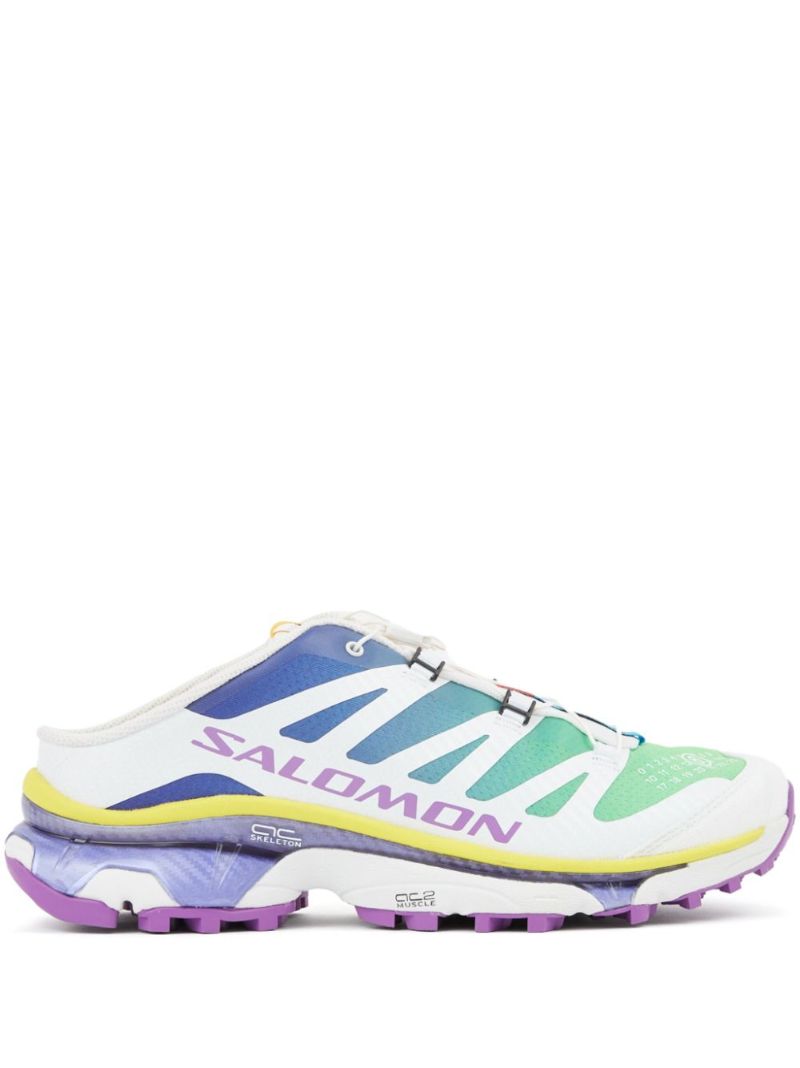 White Xt-4 Low-top Mules