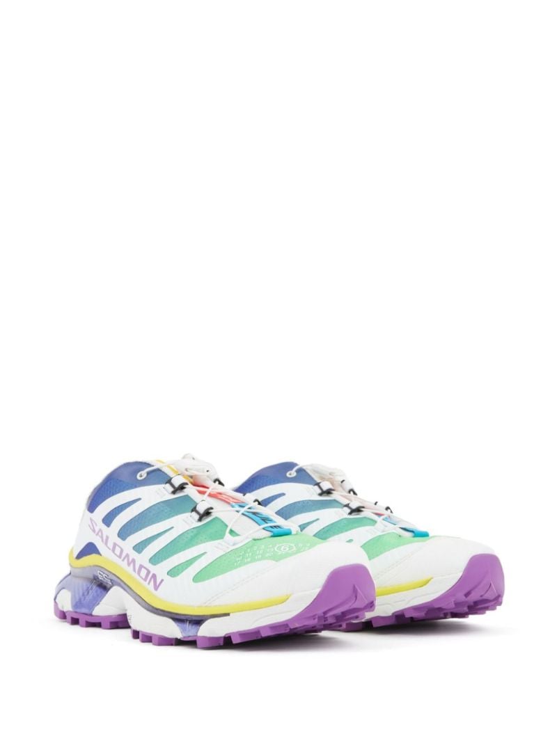 White Xt-4 Low-top Mules