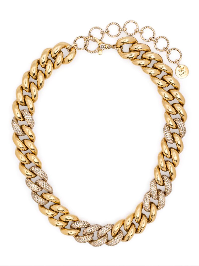 18kt Yellow Gold Curb Chain Necklace