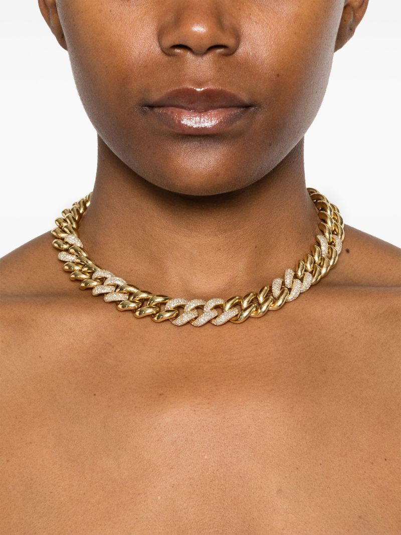 18kt Yellow Gold Curb Chain Necklace
