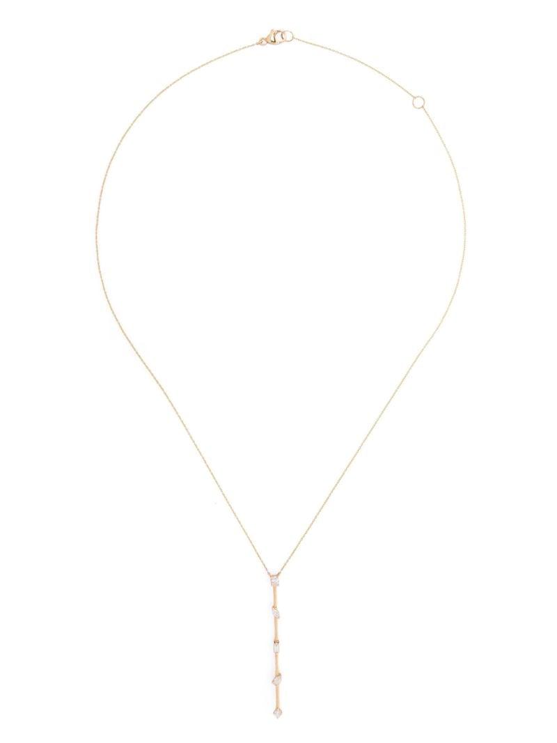 14kt Yellow Hold Diamond Necklace