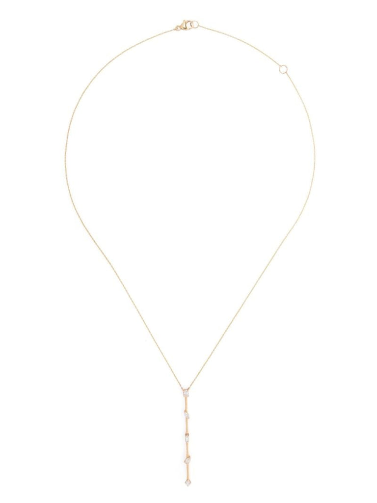 14kt Yellow Hold Diamond Necklace