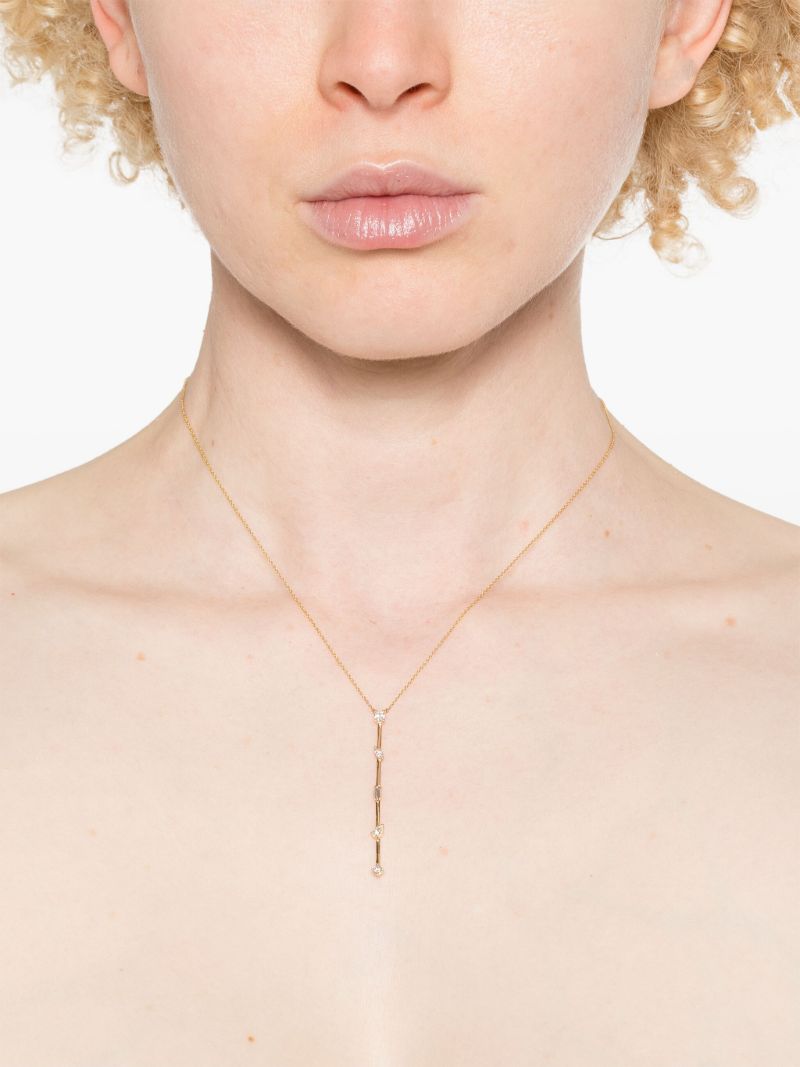 14kt Yellow Hold Diamond Necklace