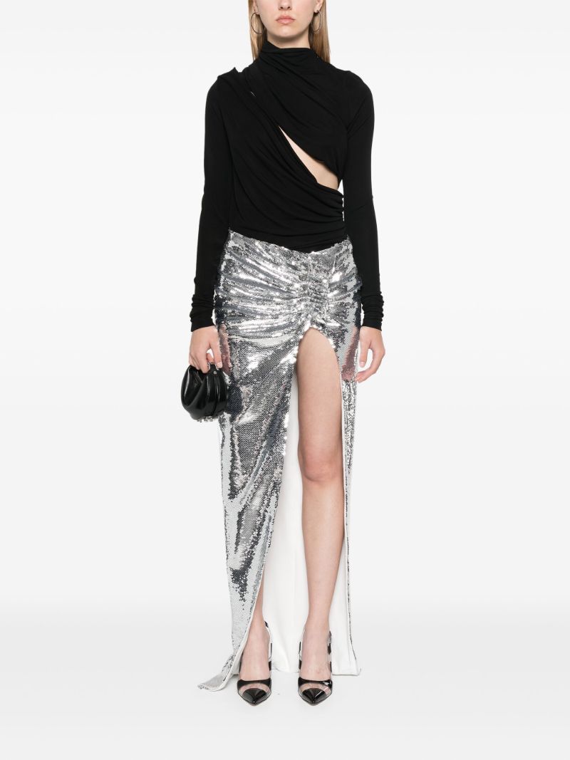 Sequinned Maxi Skirt