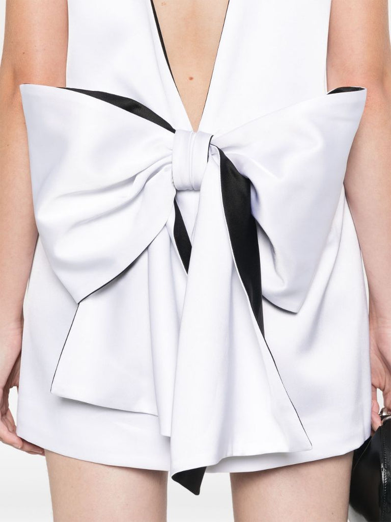 Oversized Bow Mini Dress