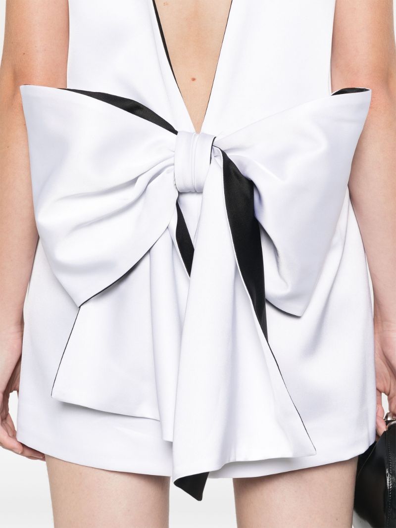 Oversized Bow Mini Dress