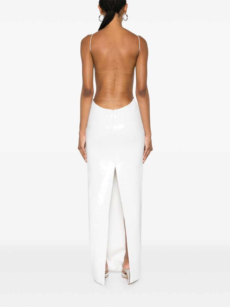 White Sequinned Gown