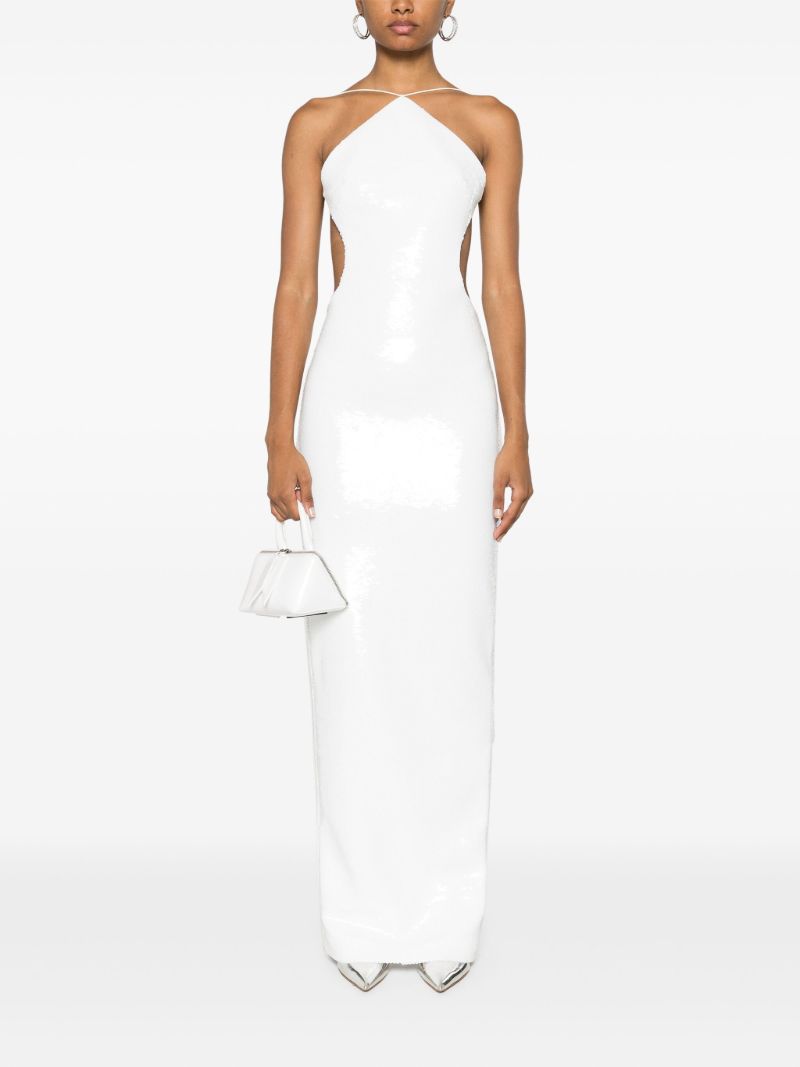 White Sequinned Gown