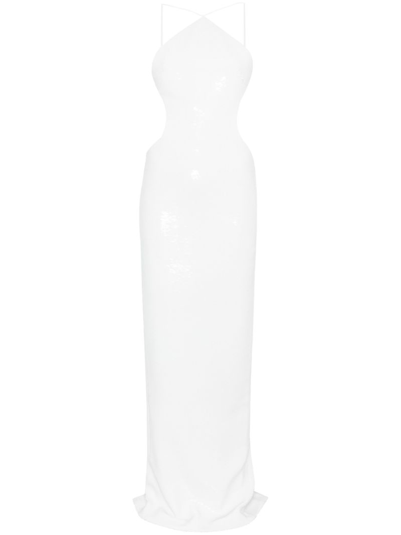 White Sequinned Gown