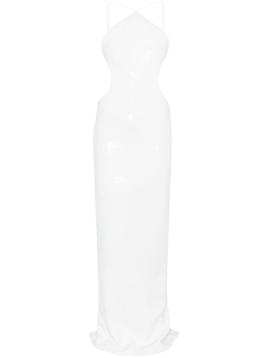 White Sequinned Gown