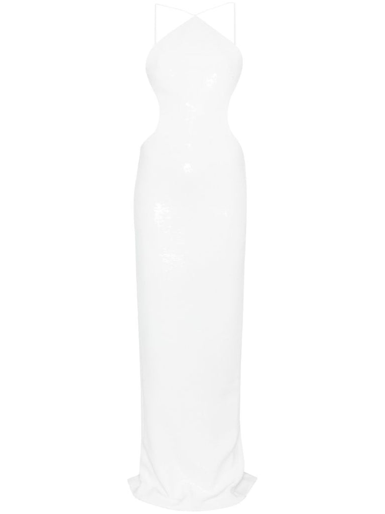 White Sequinned Gown