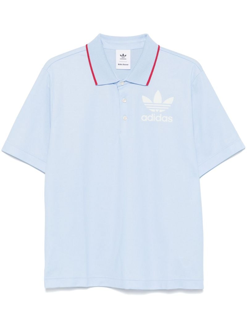 X Wales Bonner Printed Polo Shirt