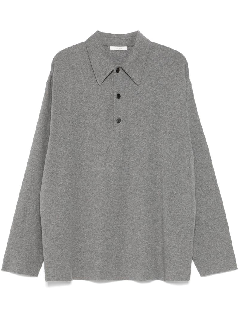 Grey MÃ_x0083_Â©lange Polo Shirt