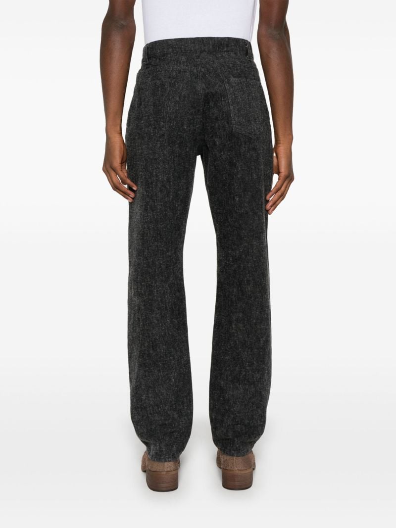 Black Straight-leg Jeans