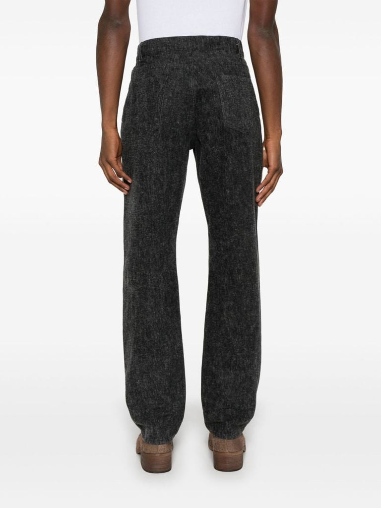 Black Straight-leg Jeans