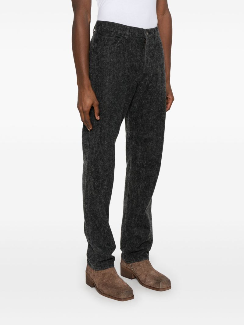 Black Straight-leg Jeans