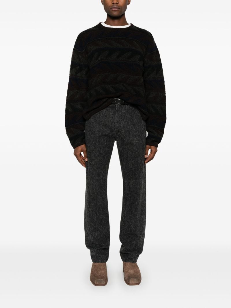 Black Straight-leg Jeans