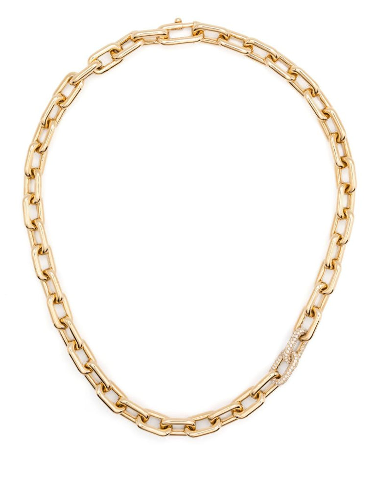 18k Yellow Gold Diamond Necklace