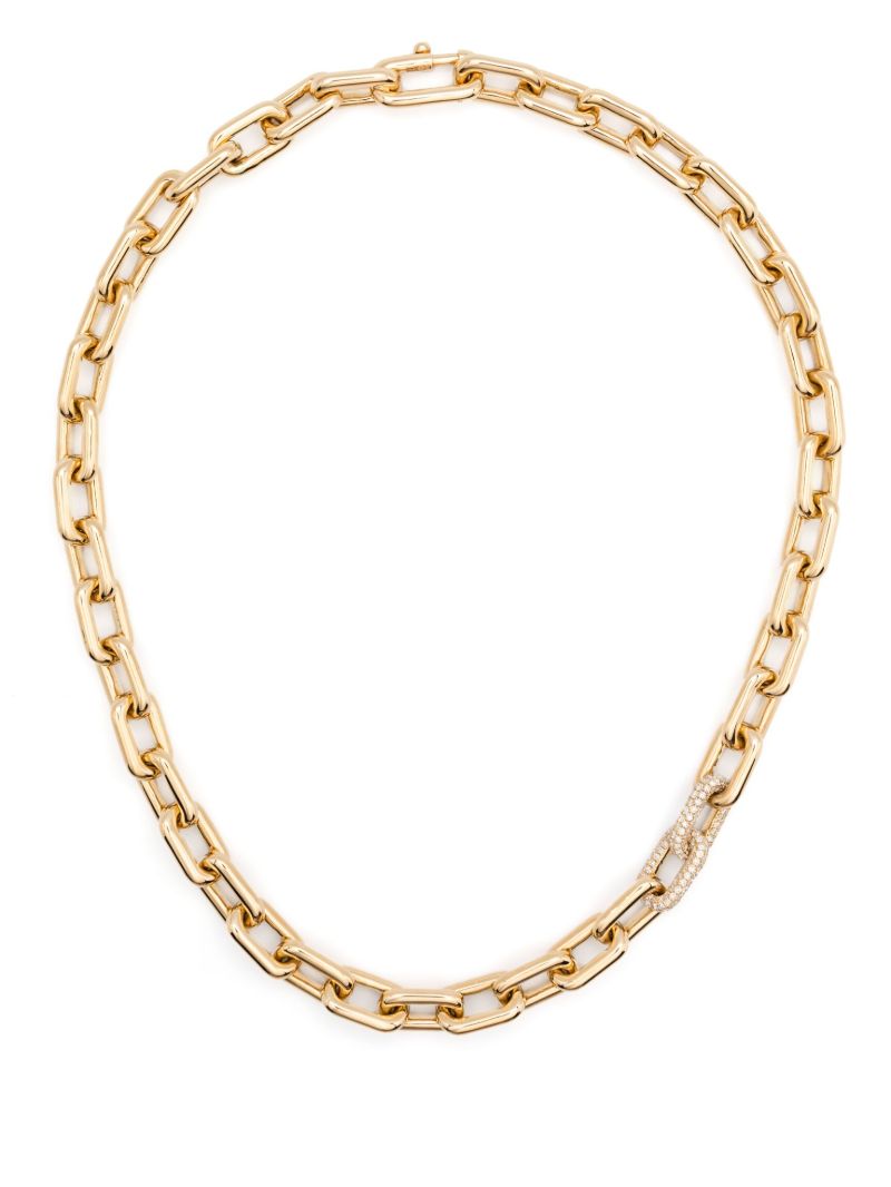 18k Yellow Gold Diamond Necklace