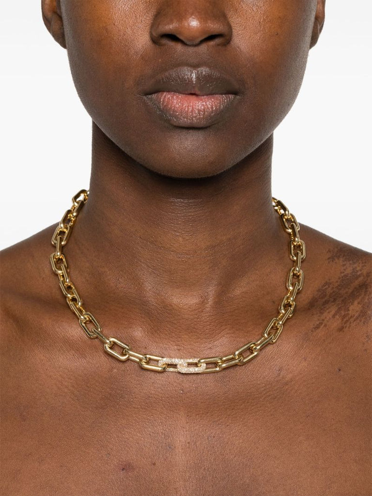 18k Yellow Gold Diamond Necklace
