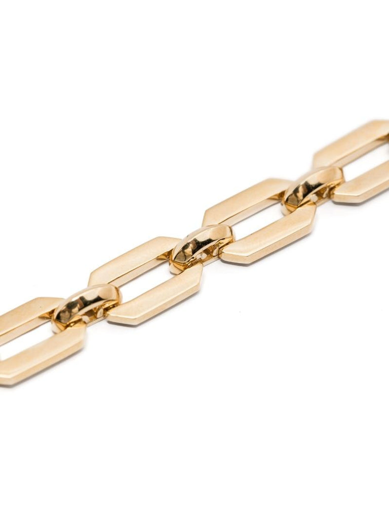 18k Yellow Gold Geo Link Bracelet