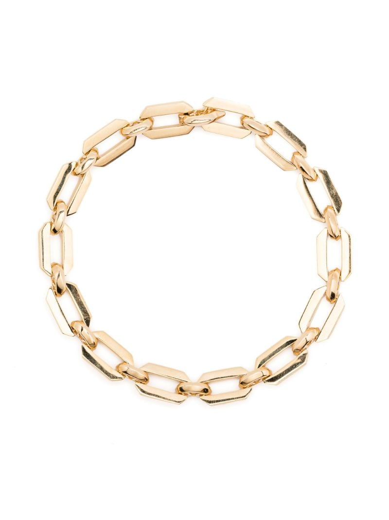 18k Yellow Gold Geo Link Bracelet