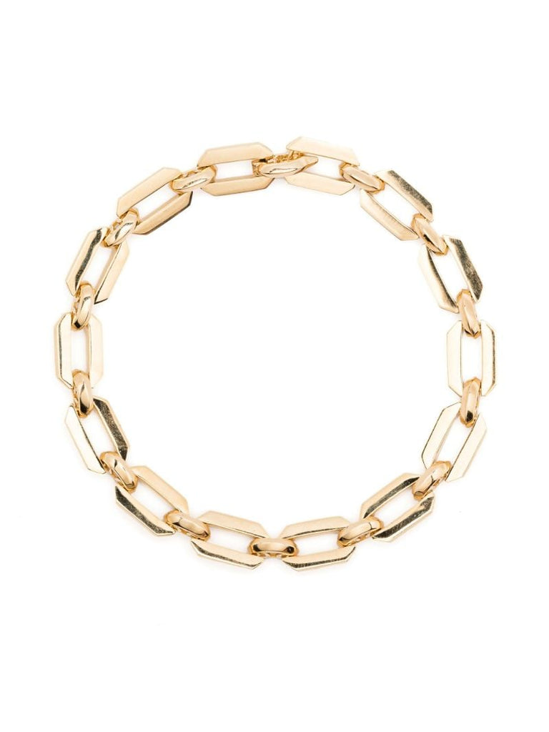 18k Yellow Gold Geo Link Bracelet