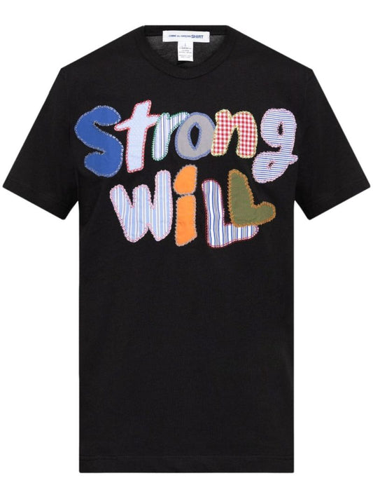 Patchwork Slogan T-shirt