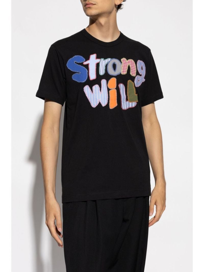Patchwork Slogan T-shirt