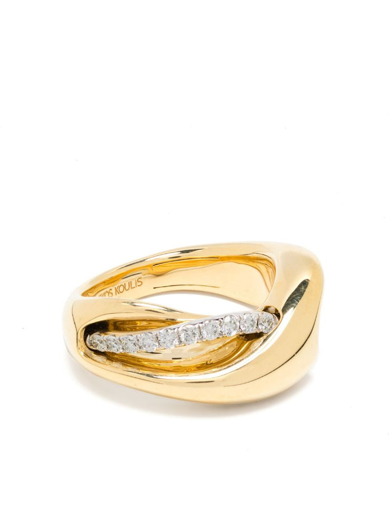 18k Yellow Gold Diamond Ring
