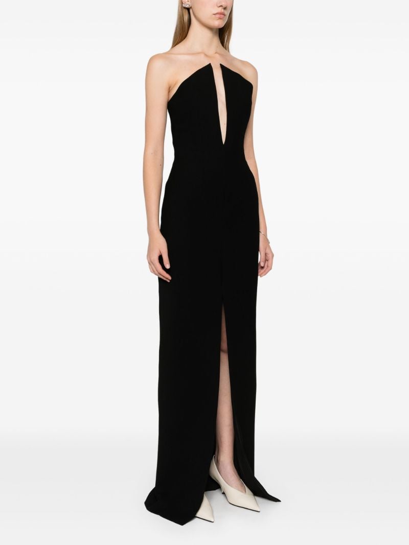 Spike-neckline Maxi Dress