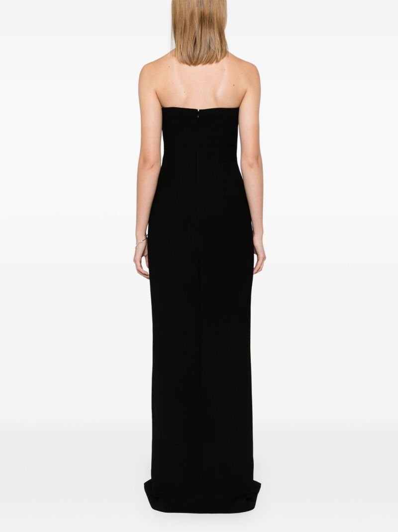Spike-neckline Maxi Dress