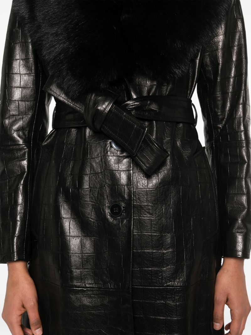 Leather Trench Coat