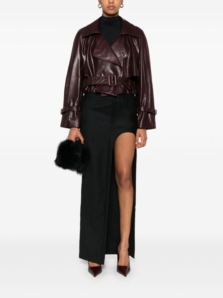 Cropped Leather Jacket