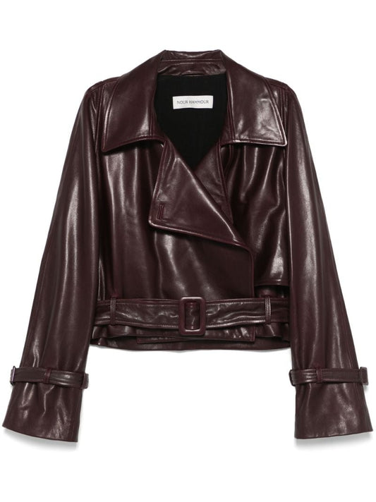 Cropped Leather Jacket