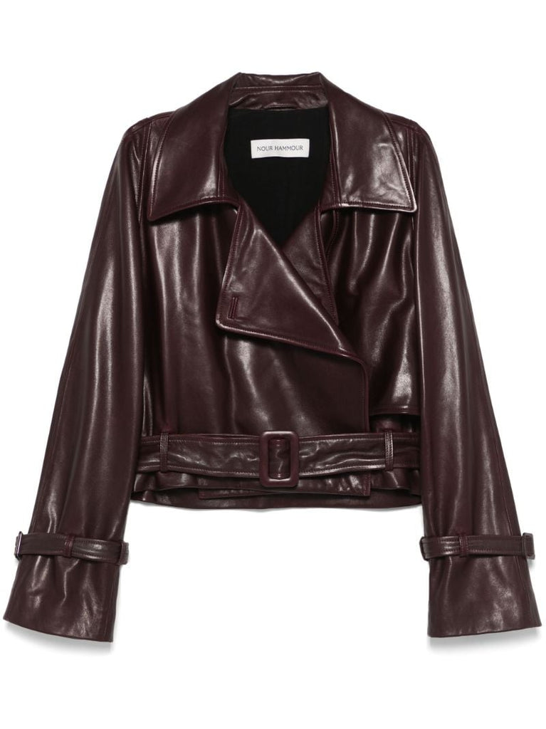 Cropped Leather Jacket
