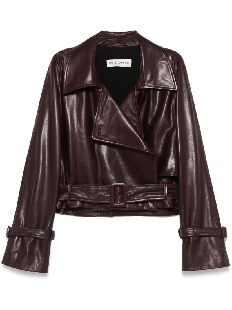 Cropped Leather Jacket