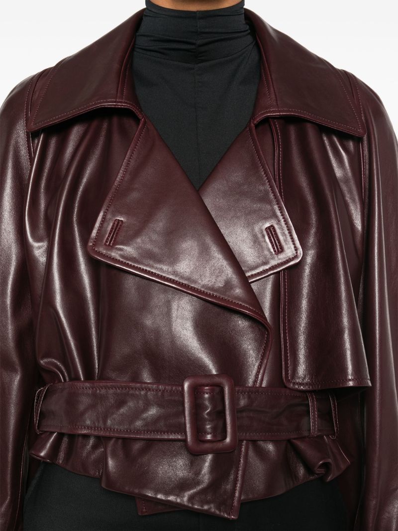 Cropped Leather Jacket