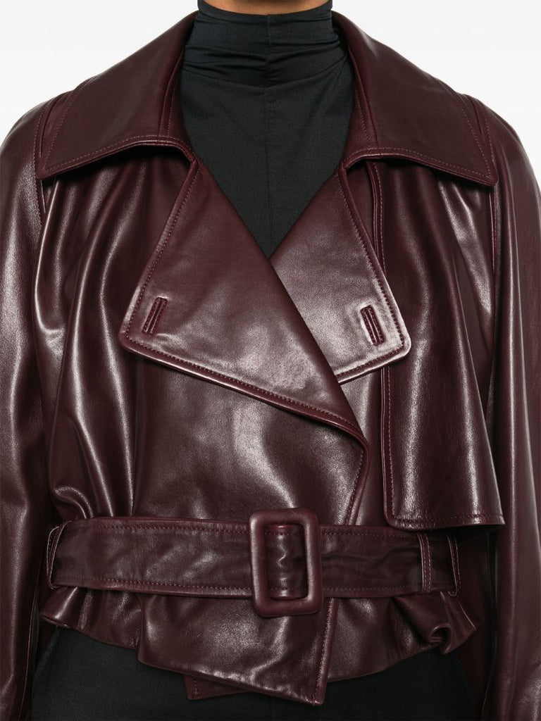 Cropped Leather Jacket