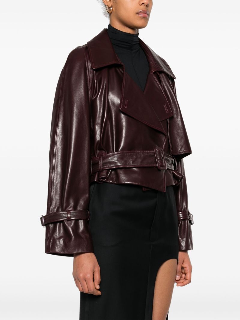 Cropped Leather Jacket
