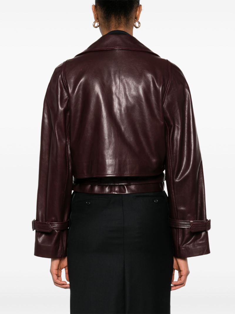 Cropped Leather Jacket