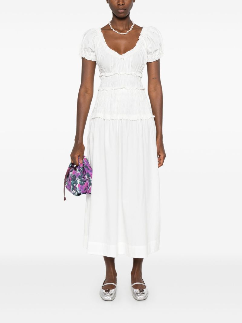 Gathered Midi Dress