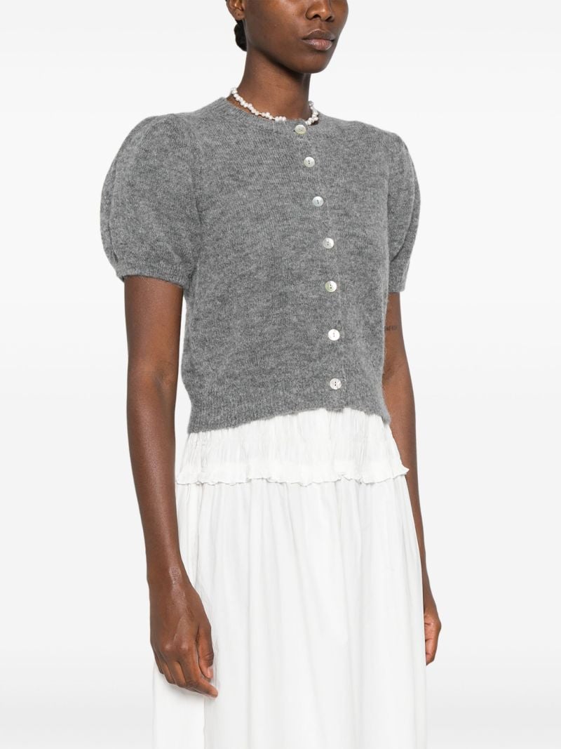 Puff Sleeves Knitted Top