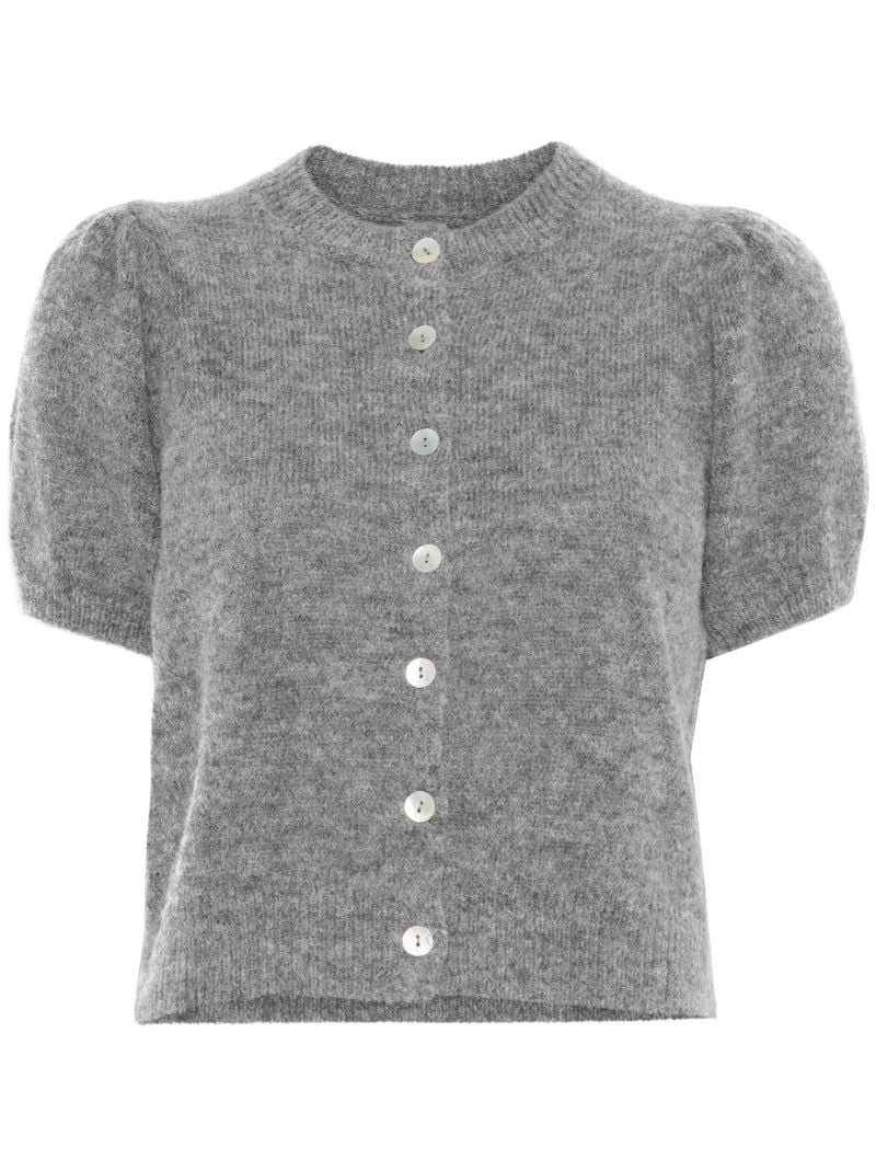Puff Sleeves Knitted Top