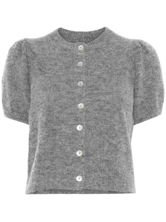 Puff Sleeves Knitted Top